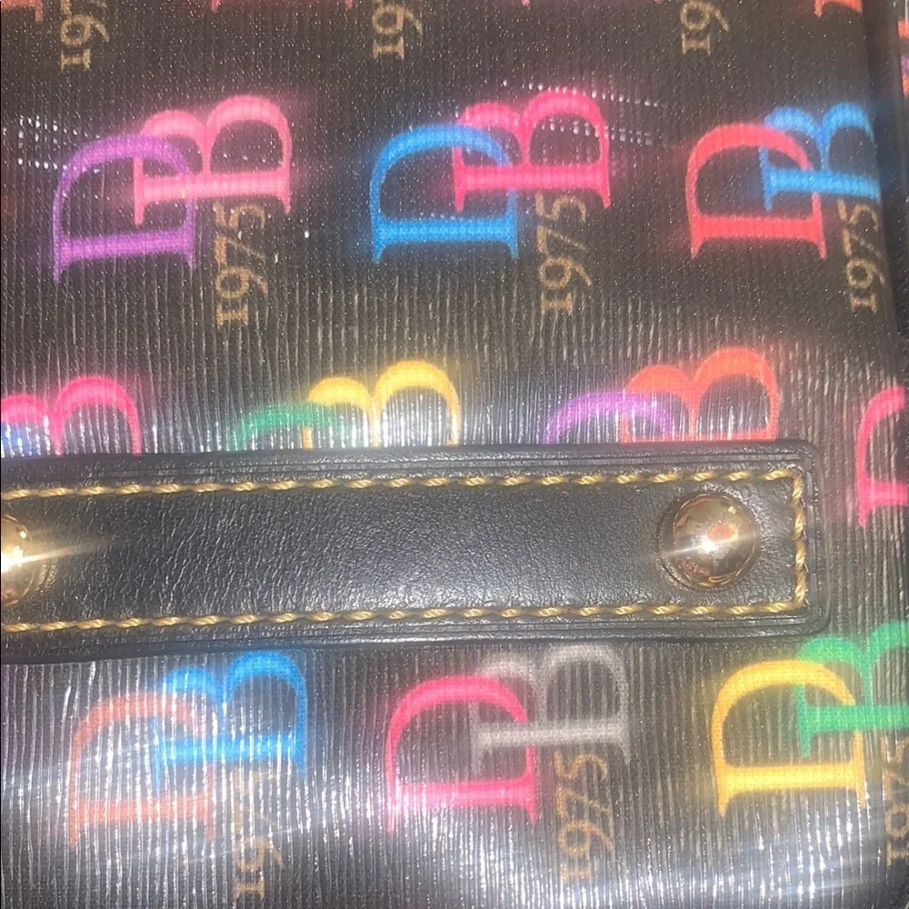 Dooney & Bourke Multicolor Logo Shoulder Bag & WALLET NOT INCLUDED